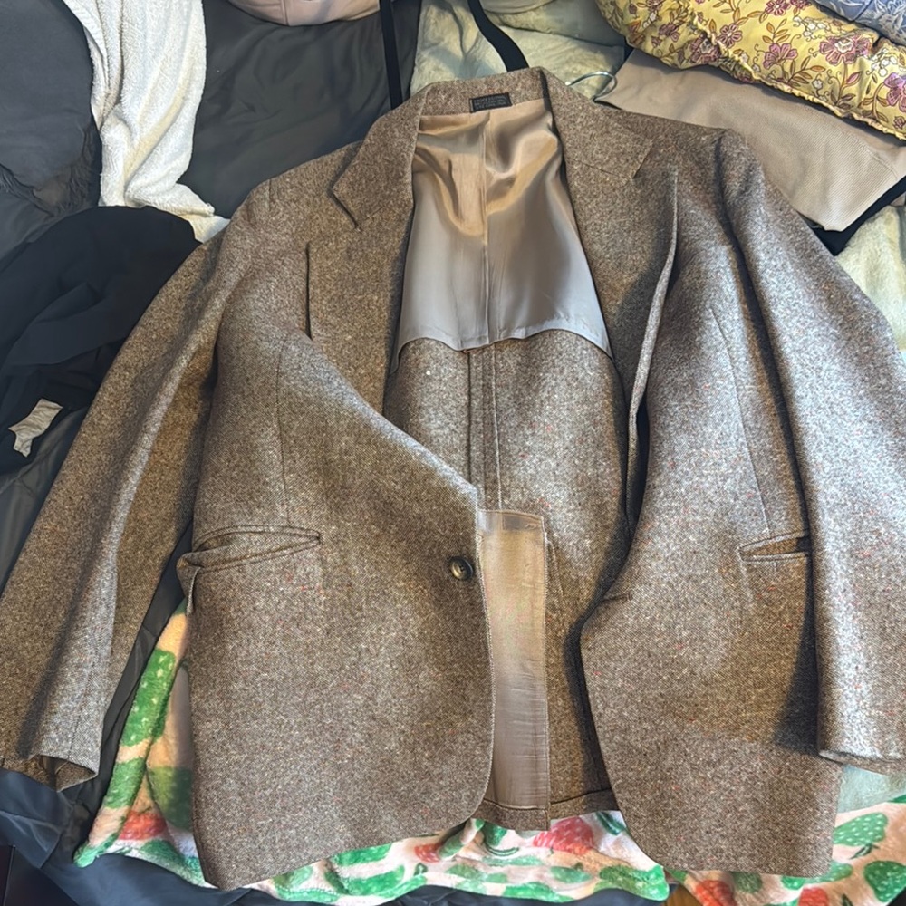 Men's Brown Tweed Blazer
